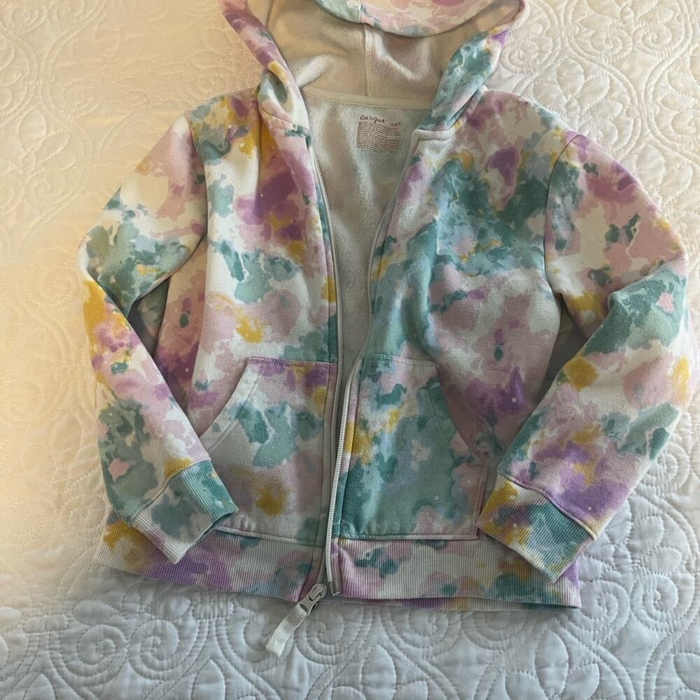 Cat & Jack girls zipper hoodie size small 6/7
